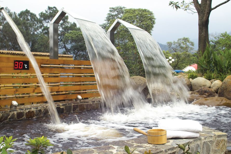 Outdoor hot spring