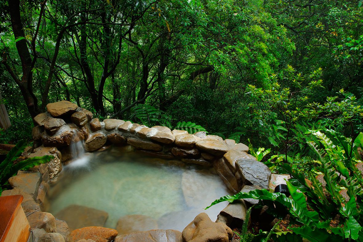 Outdoor hot spring