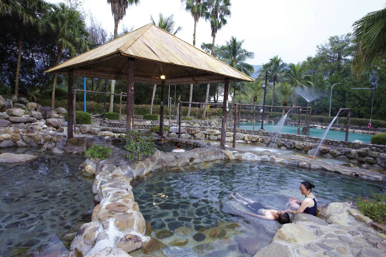 Outdoor hot spring